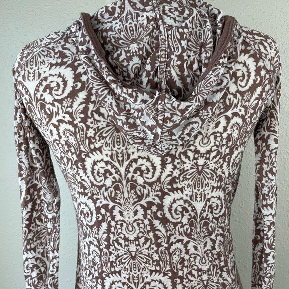 Maurices Paisley V-Neck Hoodie Size S EUC - Picture 5 of 5